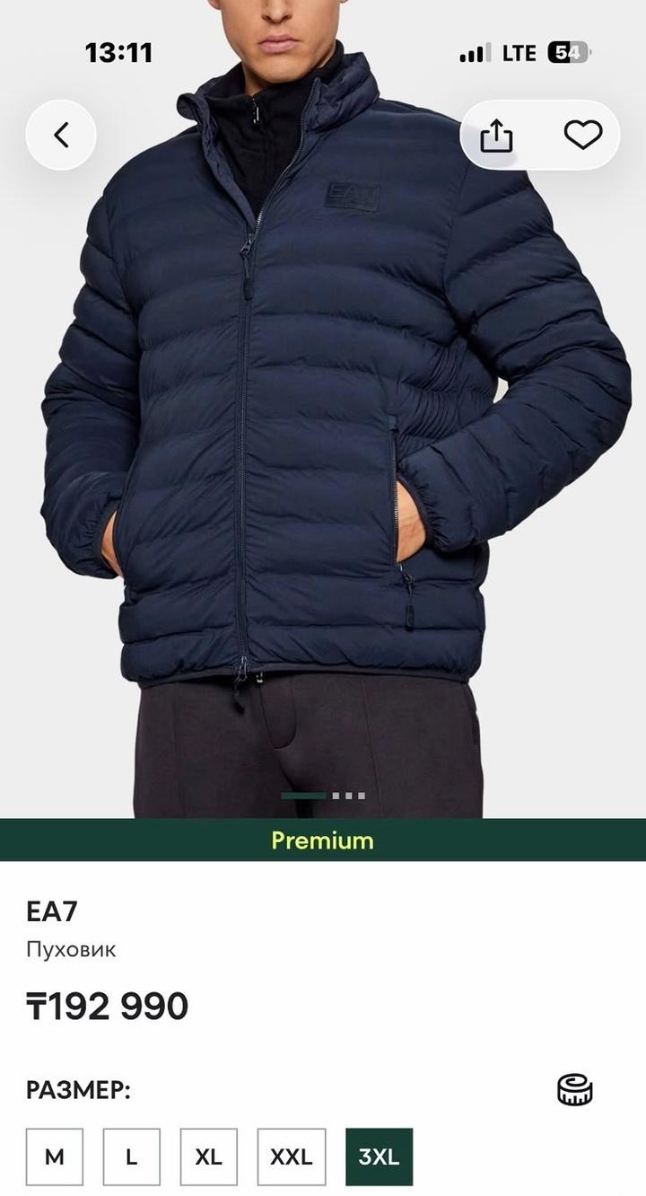 Пуховик EA7