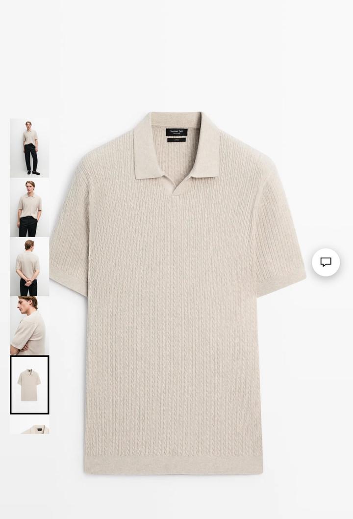 Massimo Dutti вязаное поло