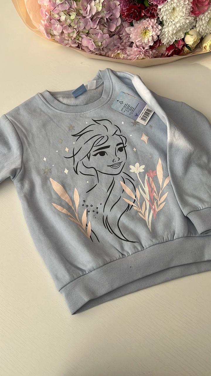Disney Нежная голубая кофта на девочку