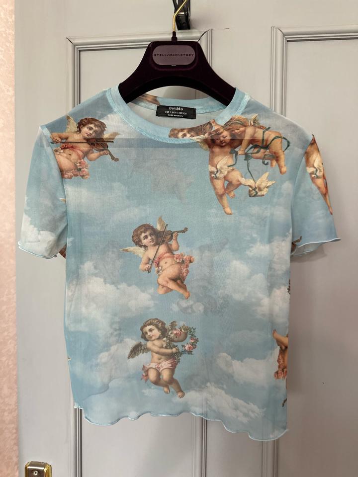 Трендовый полупрозрачный топ-сетка от Bershka