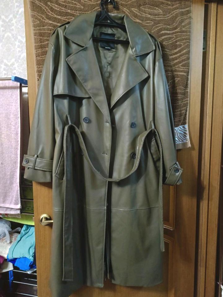 Pull & Bear Кожаный плащ Pull&Bear