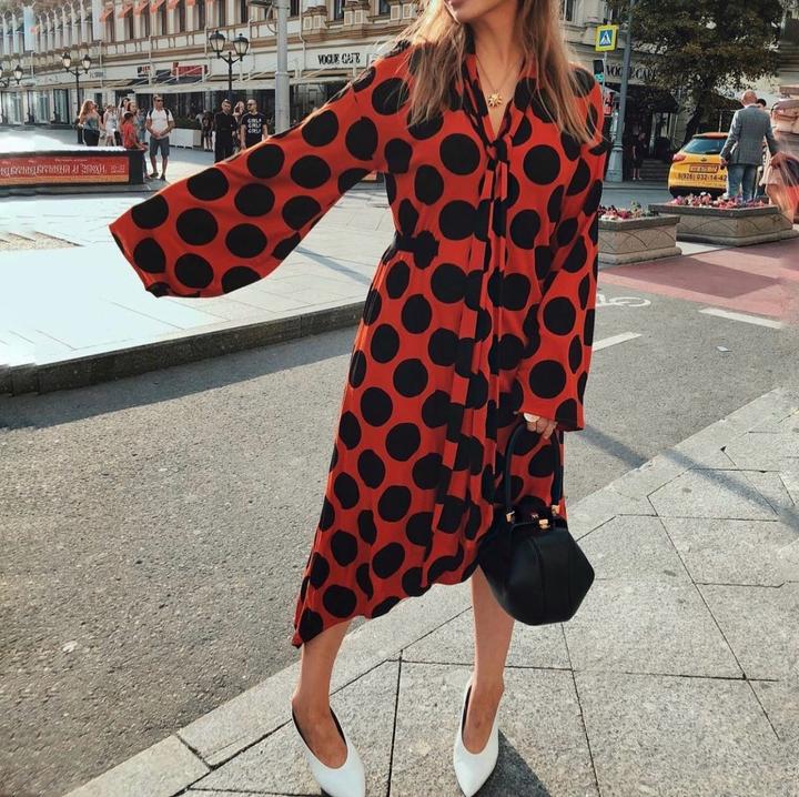 ZARA платье в горох