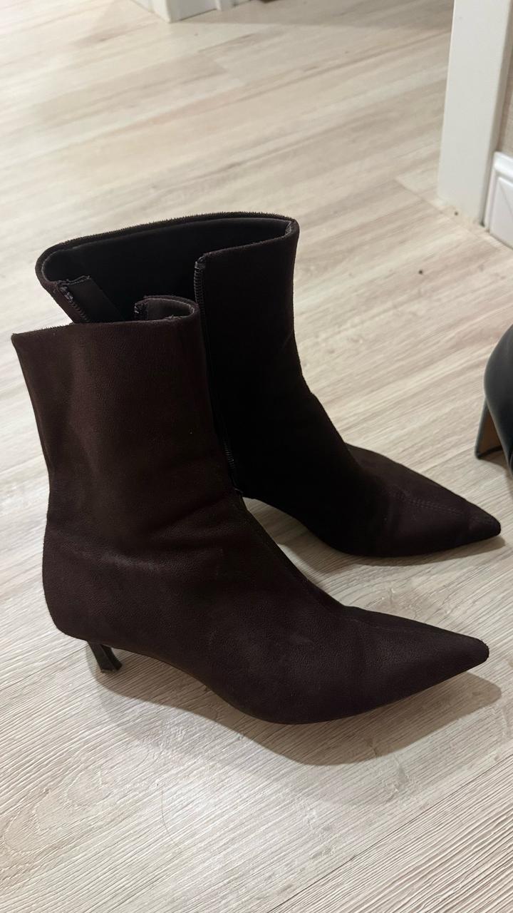 Ботинки коричневые Bershka