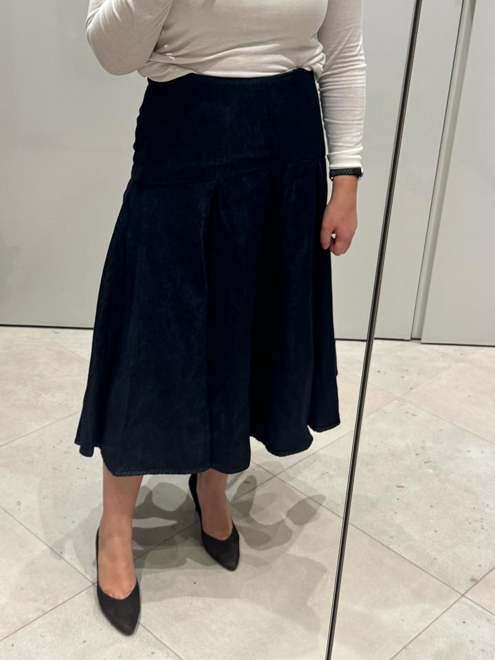 Джинсовая юбка миди Zara