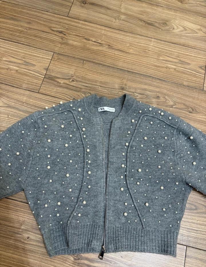 ZARA Кардиган с жемчугом