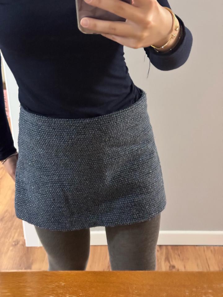 Мини-юбка из твида zara