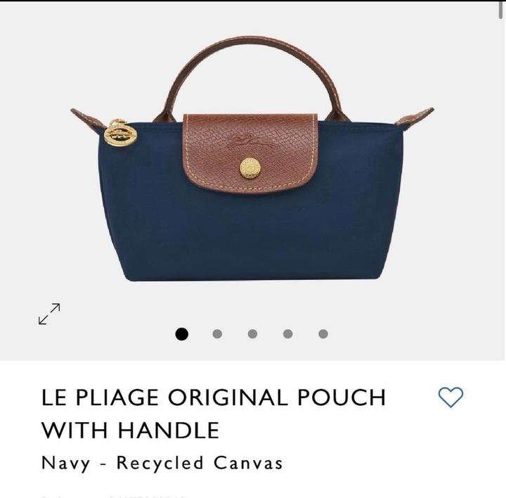 Longchamp Le Pliage Original Pouch with handle