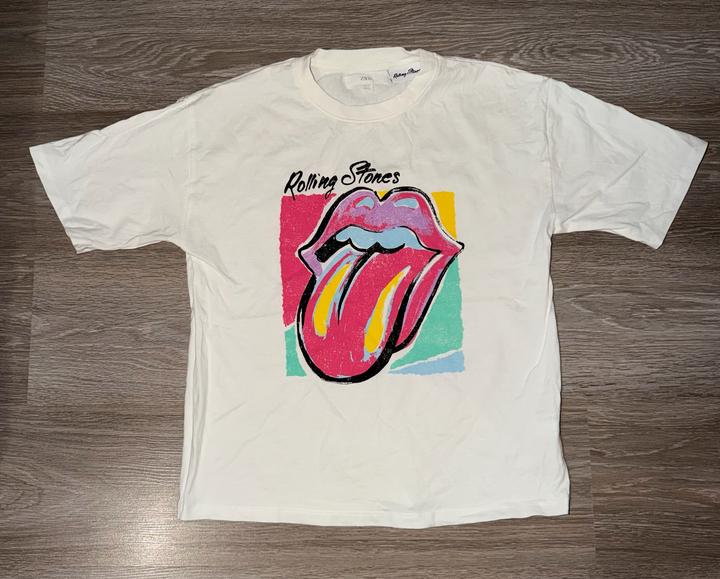 Футболка Zara Rolling Stones