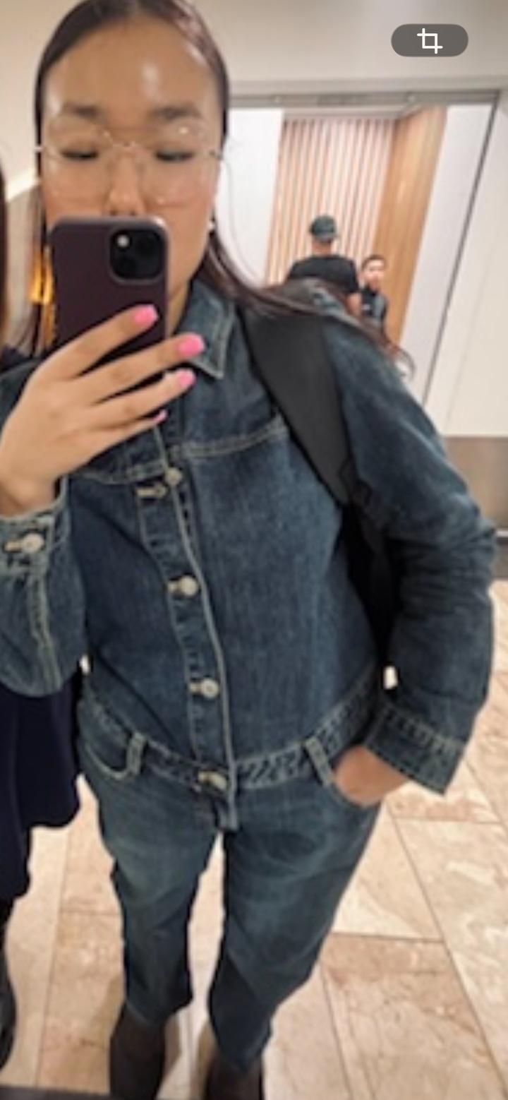 Джинсовый комбинезон zara L