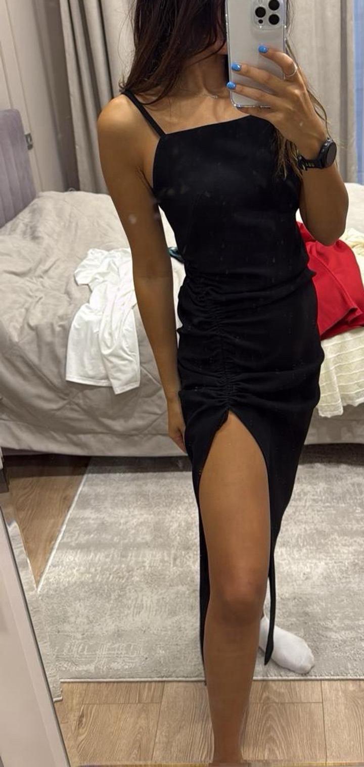 Zara Платье миди с разрезом
