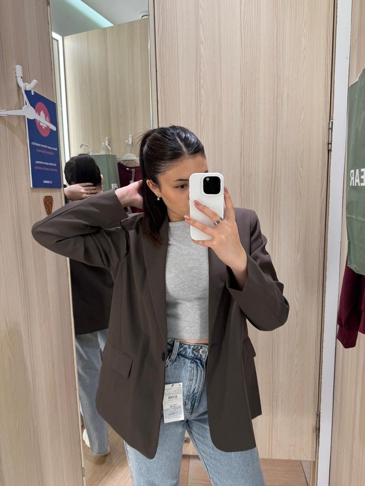 Pull & Bear Коричневый пиджак
