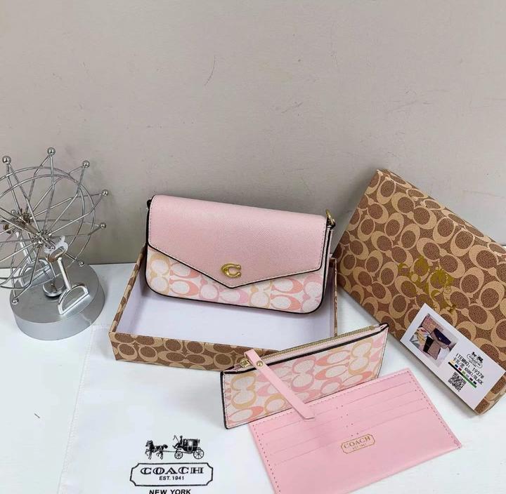 Сумка Coach с картхолдером и кошельком