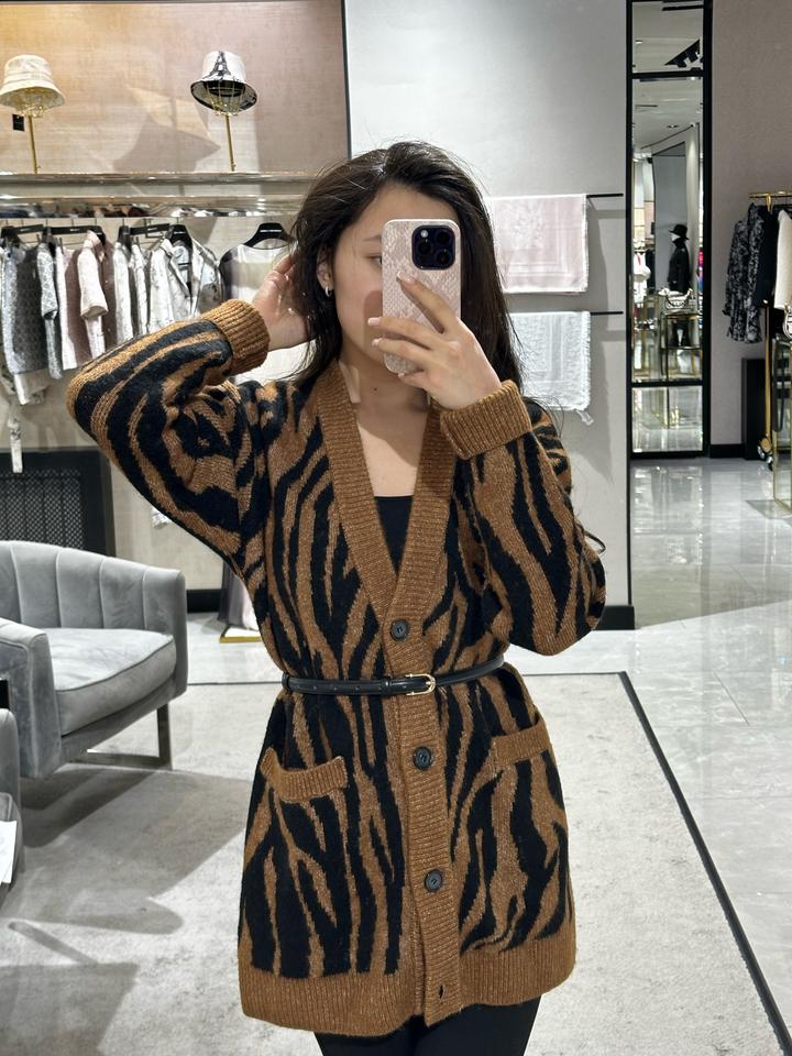 Zara Кардиган с принтом зебра