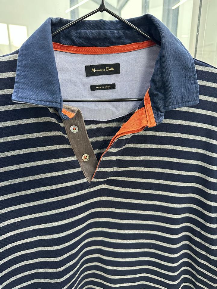 Massimo Dutti джемпер поло в полоску
