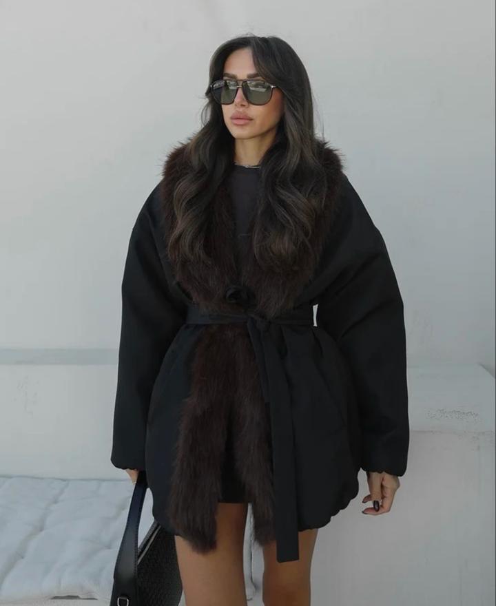 Chloé Куртка с меховым воротником KHLOE