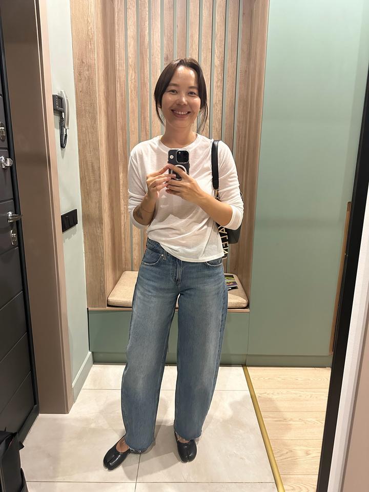Джинсы Zara баррел