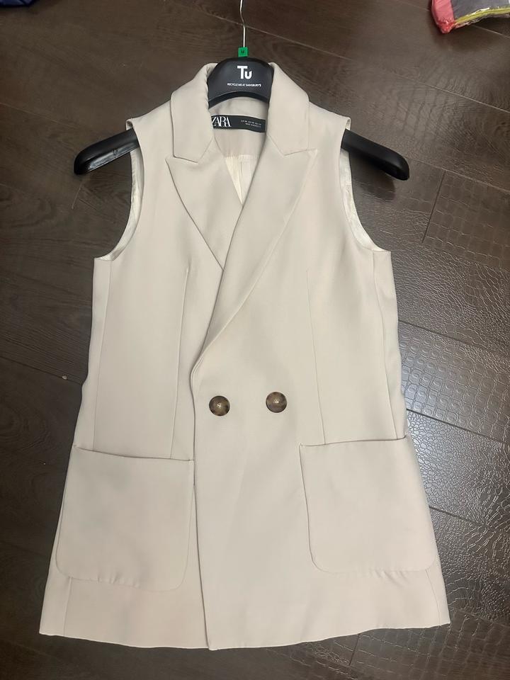 ZARA удлиненный жилет