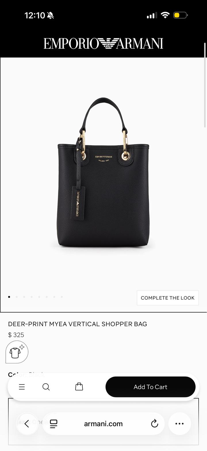 Сумка Emporio Armani MyEA Vertical Shoulder Bag