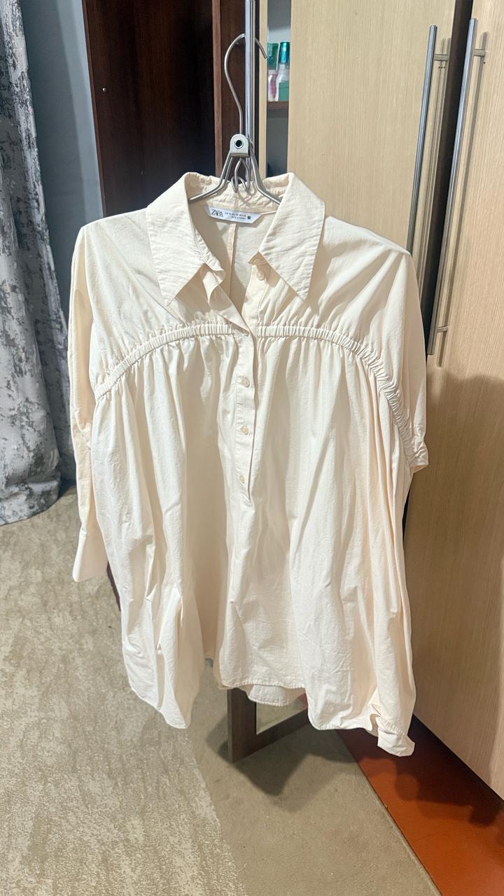 Бежевое платье Zara