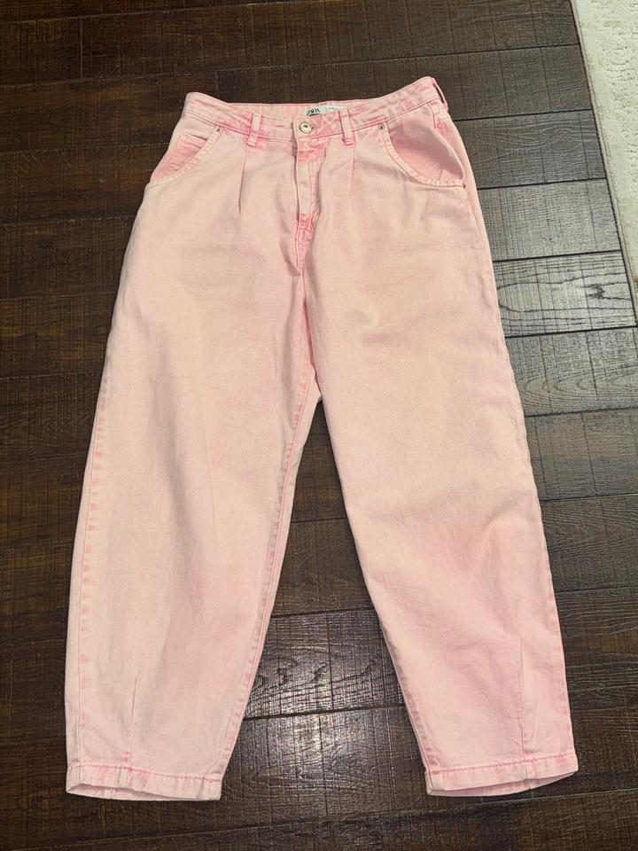 Розовые джинсы-бананы / Slouchy ZARA