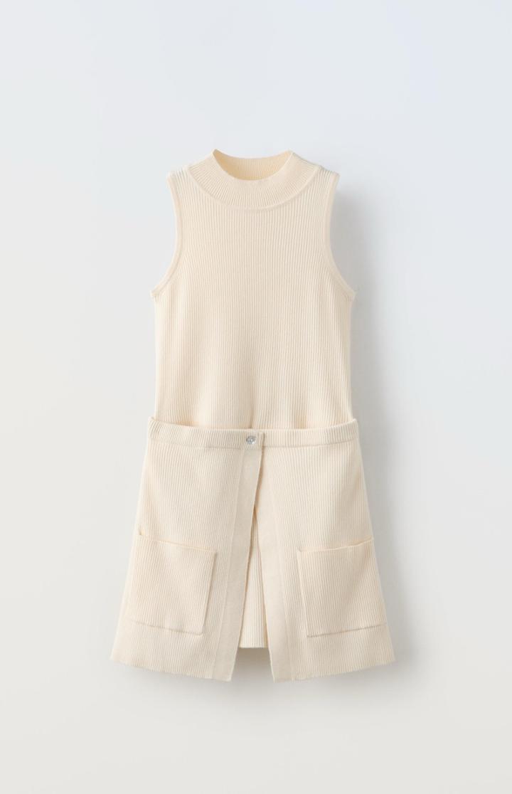 Трикотажное платье ZARA