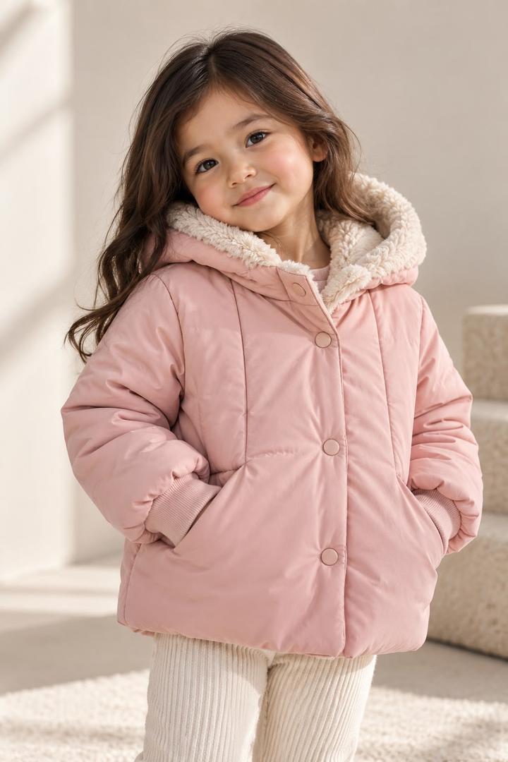 Утепленная куртка Zara Baby с капюшоном для девочки 2-3 года