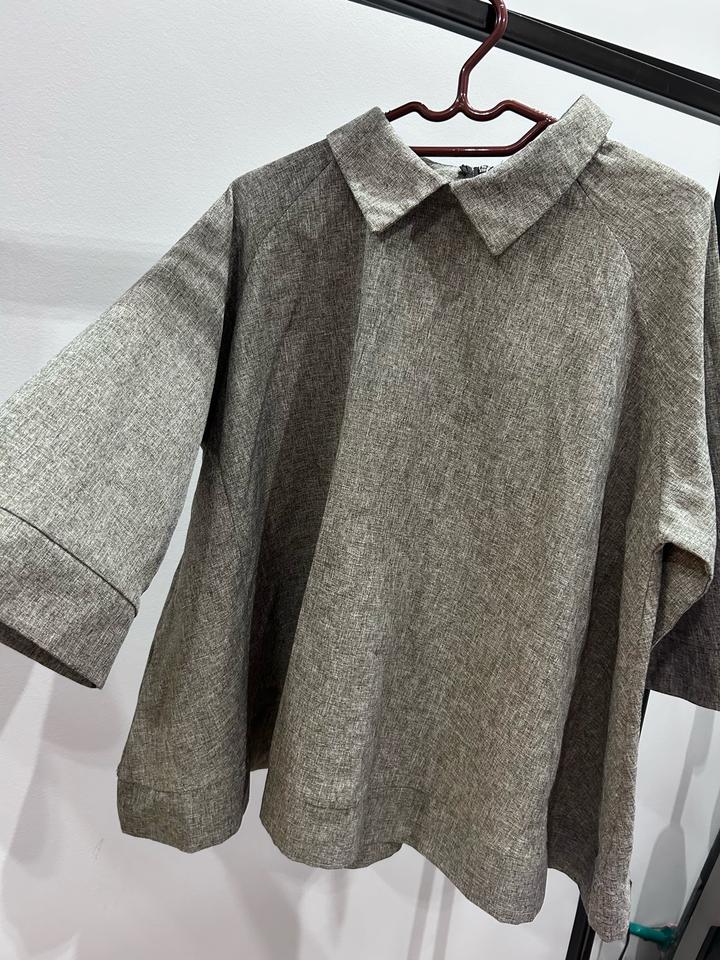 style fashion design Блузка оверсайз на молнии
