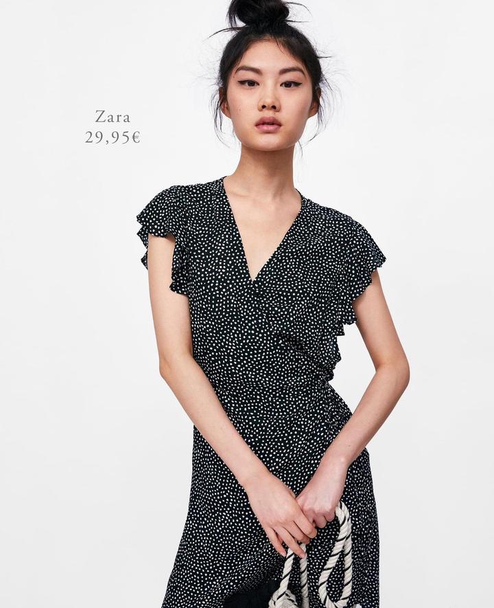 Платье в горошек  Zara