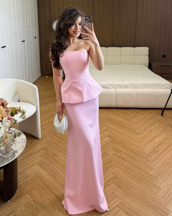 Платье бандо с баской