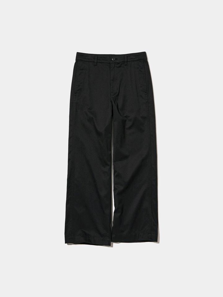 Uniqlo Wide Fit Chino Pants Black