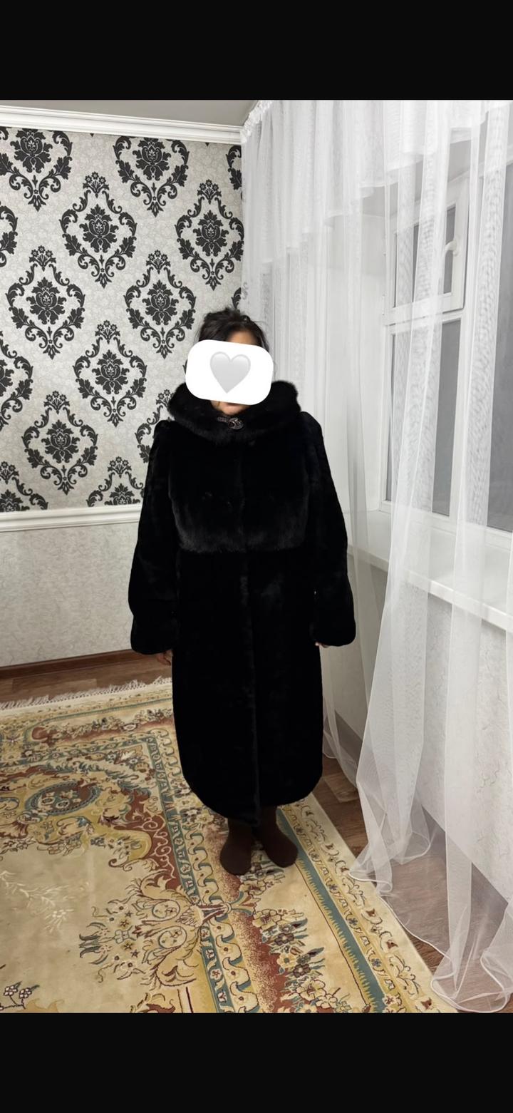 Шуба с капюшоном