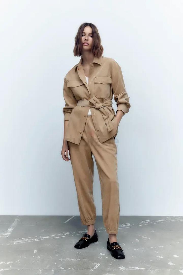 Костюм двойка Zara в стиле сафари
