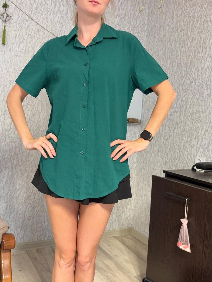 Женская рубашка с коротким рукавом