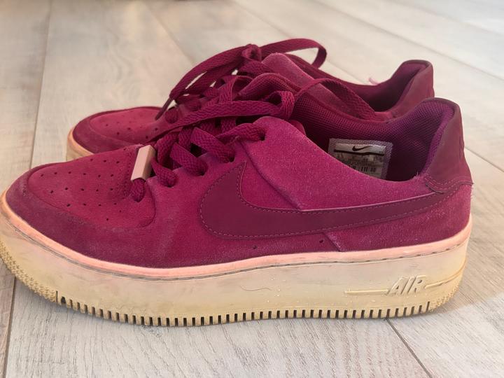 Кроссовки Nike на платформе Nike Air Force 1 Sage Low (True Berry)