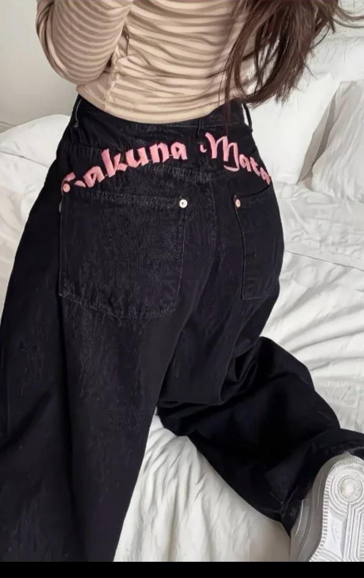 Go with shop Джинсы с надписью сзади