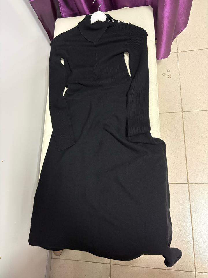 Massimo Dutti Трикотажное платье с высоким воротником