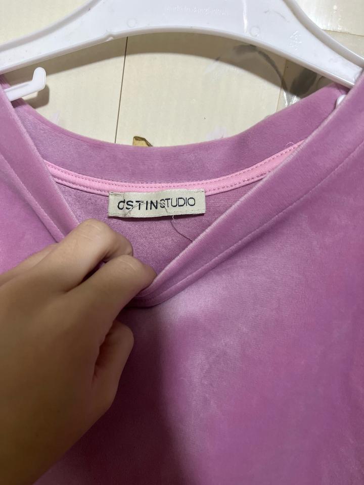 O'STIN велюровый топ