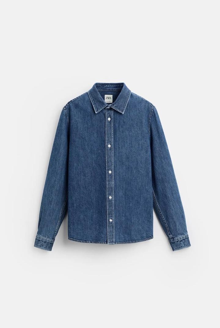 ZARA рубашка джинсовая