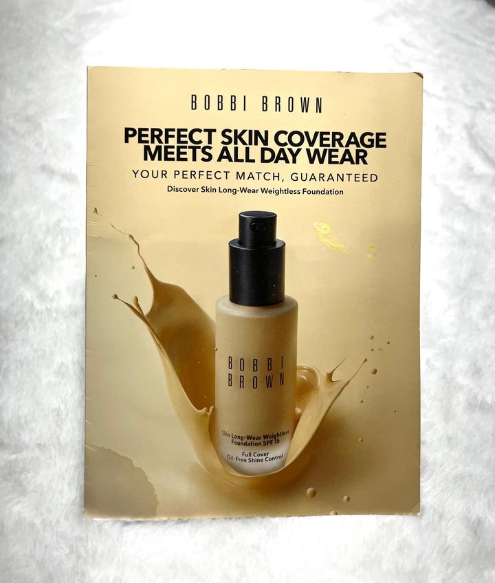 Bobbi Brown пробники 6 цветов longwear weightless foundation тональное средство