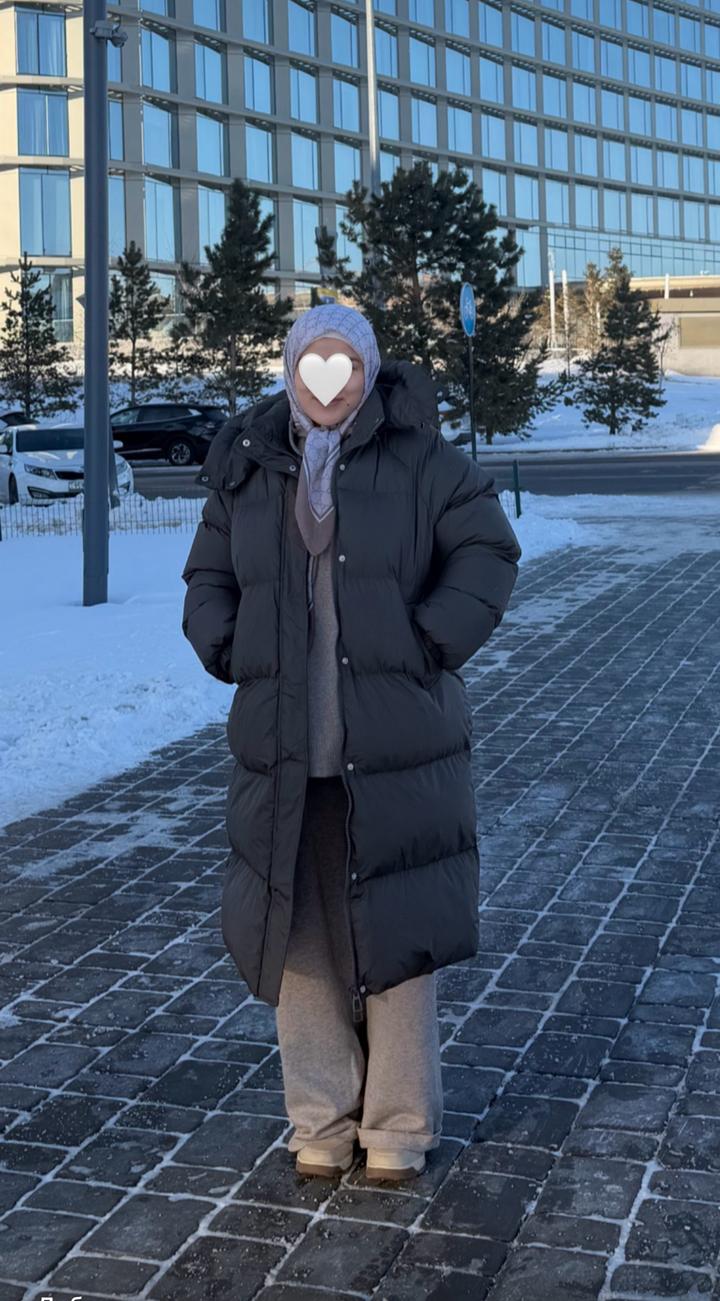 Удлиненный пуховик