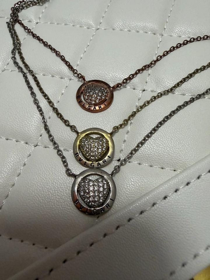 Ожерелье Bvlgari с подвесками из серебра 925