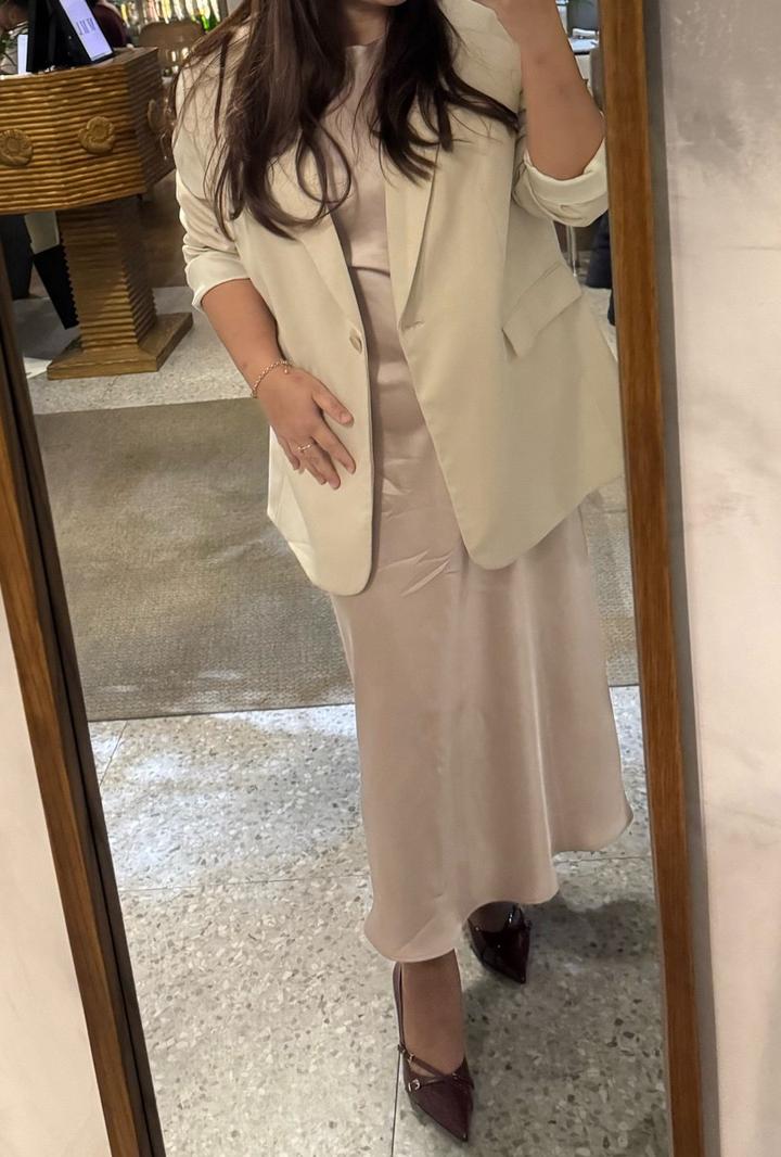 ZARA атласное платье