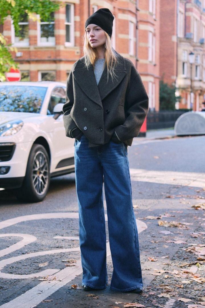 Укороченное пальто ZARA