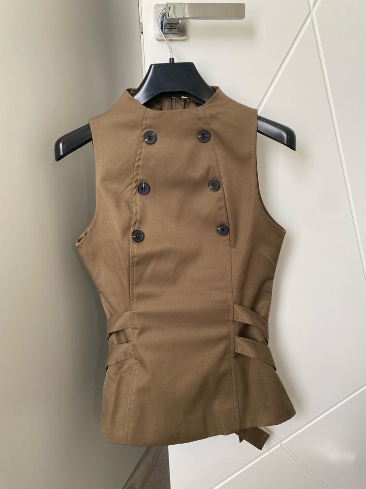 marie wear Женская двубортная жилетка с ремешками
