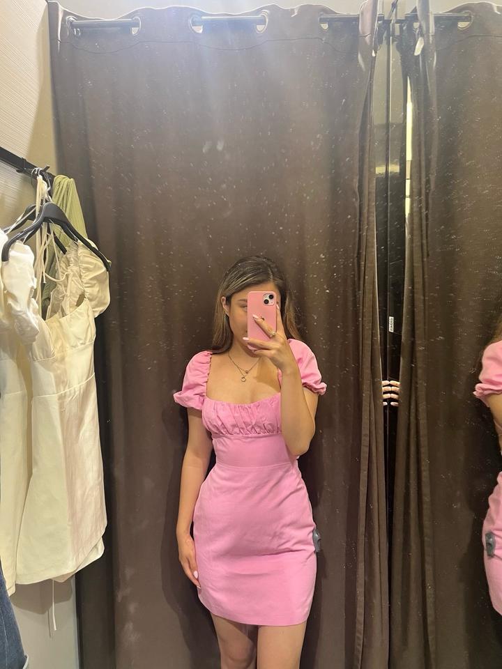 розовое платье Zara