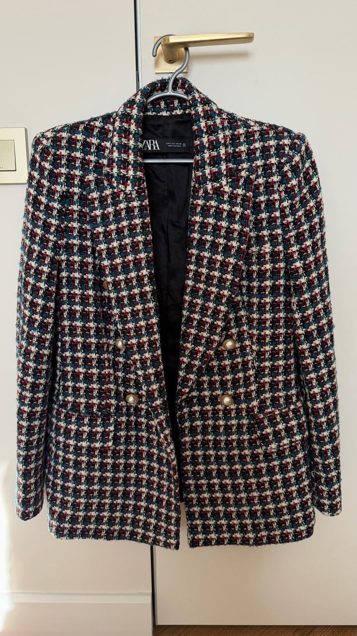 Твидовый пиджак ZARA