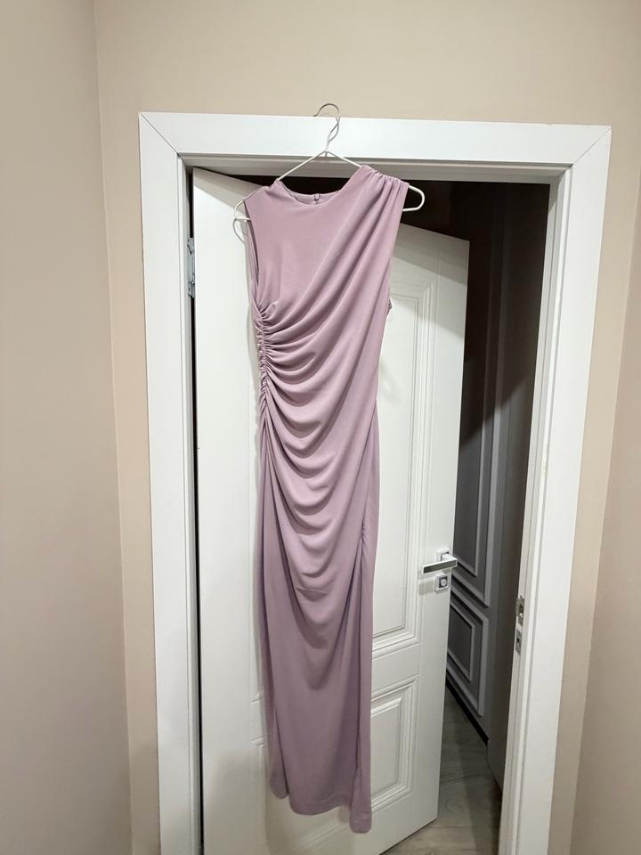 Платье Zara макси с драпировкой
