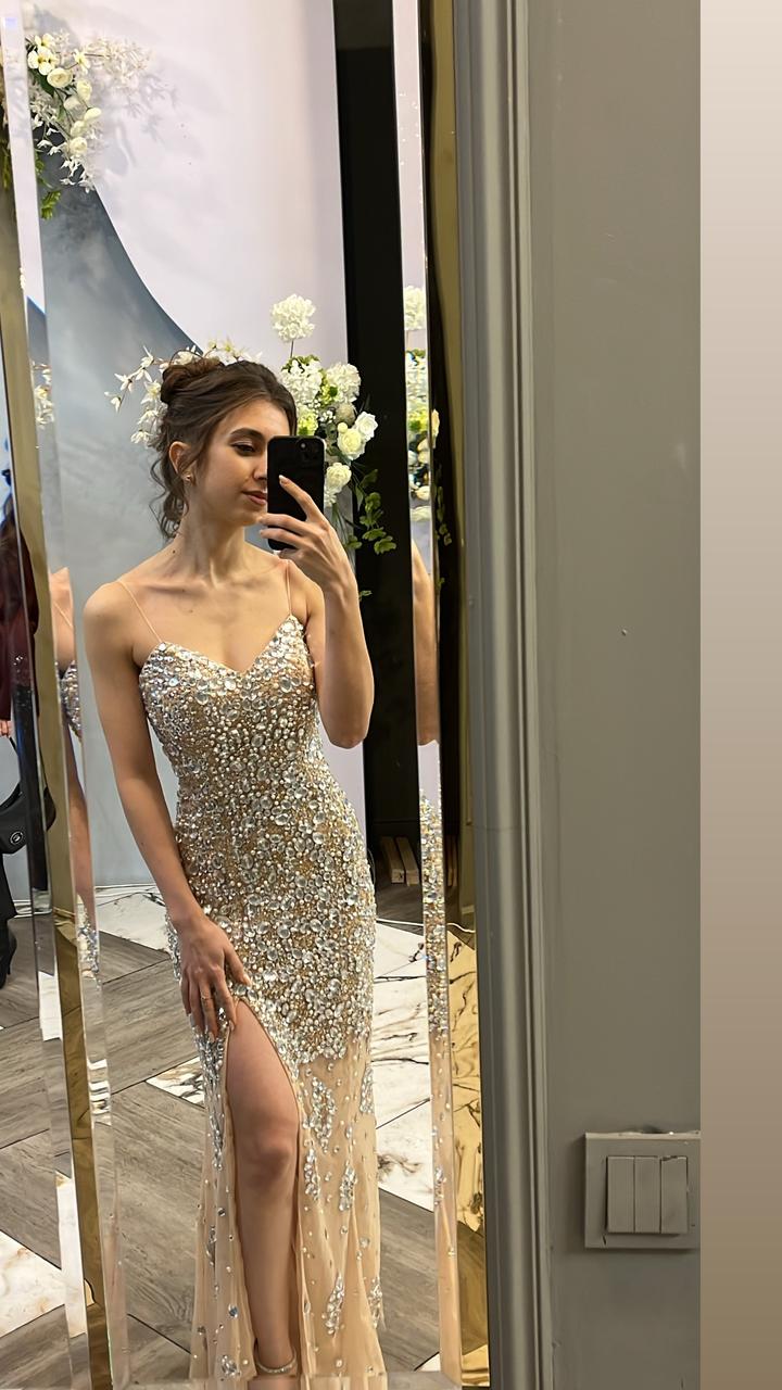 Jovani Вечернее платье в стразах