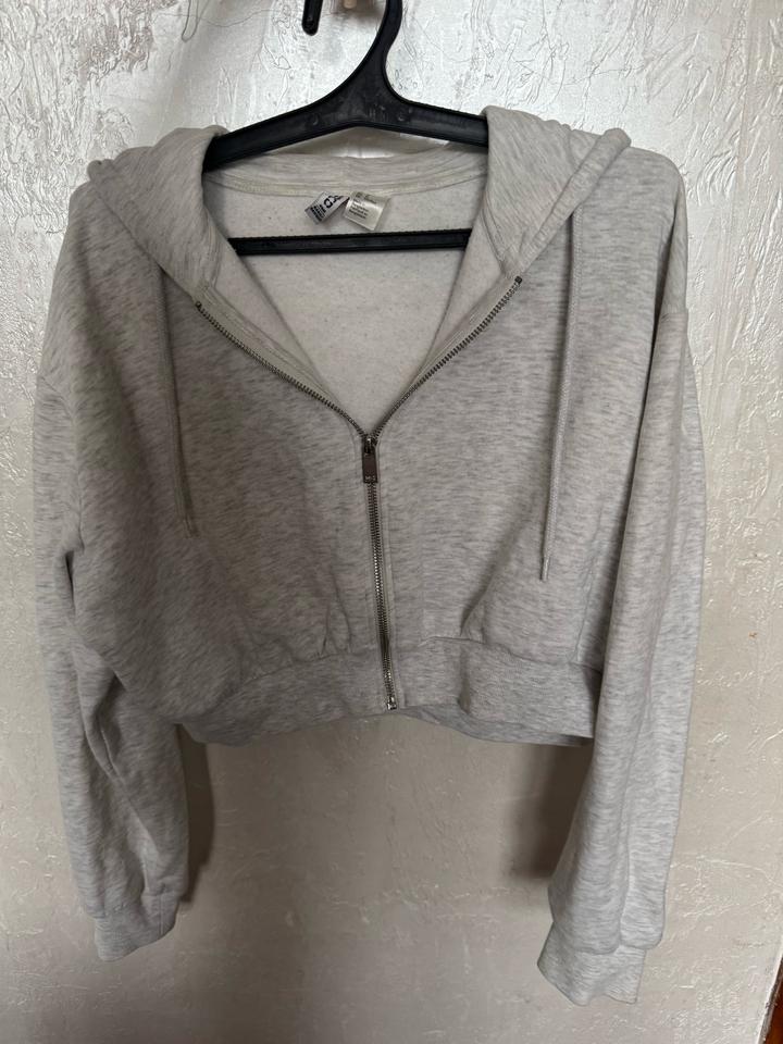 Укороченное зип-худи H&M