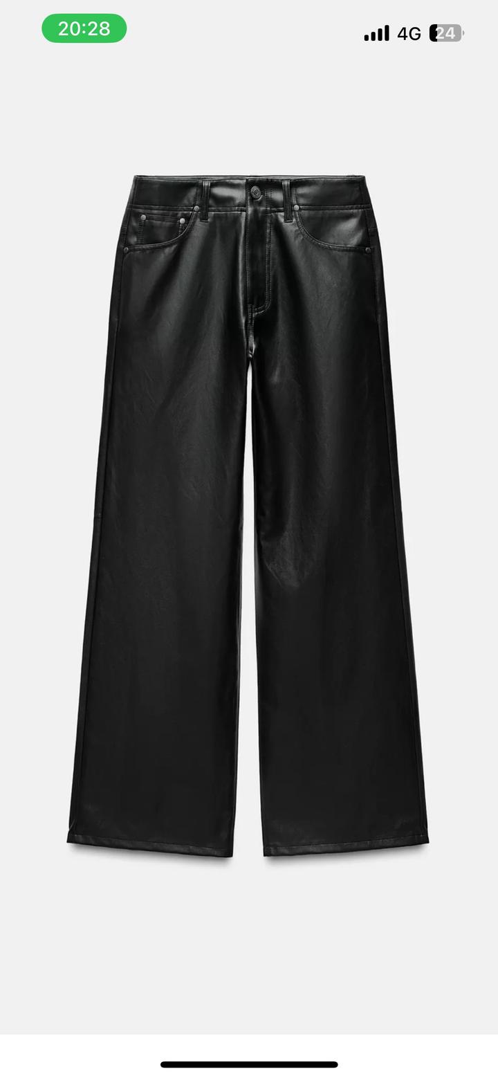 Кожаные брюки Zara